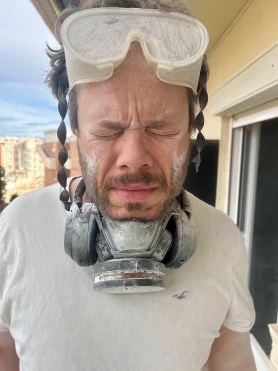 Mike after a messy project